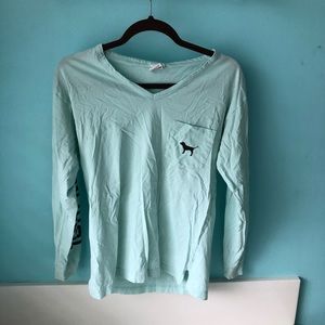 XS Mint green “Pink” brand long sleeve t-shirt